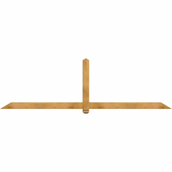 Ekena Millwork Eugene Rough Sawn Timber Gable Bracket, Western Red Cedar, 108"W x 31 1/2"H x 4"D x 4"F, 7/12 Pitch GBW108X31X0404EUG00RWR - main